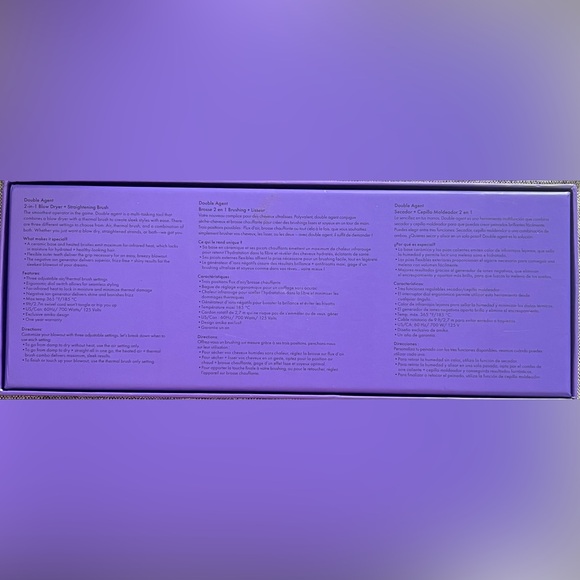 ✅Amika Double Agent 
2-in-1 Blow Dryer and Straightening Brush - Picture 2 of 4